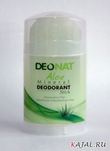 Минеральный дезодорант с экстрактом алоэ (стик)