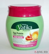 Крем-маска Dabur Vatika Naturals Egg Protein Hair Mask для поврежденных и секущихся волос с яичным протеином
