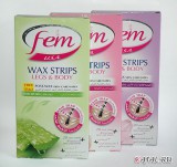 Восковые полоски для депиляции тела и ног Fem