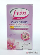Полоски для депиляции зоны бикини и подмышек Fem